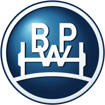 Das Logo von BPW in einem dunkelblauen Kreis.