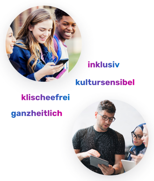 Anforderungen an die berufswahlapp: Die App soll inklusiv, kultursensibel, klischeefrei und ganzheitlich sein,