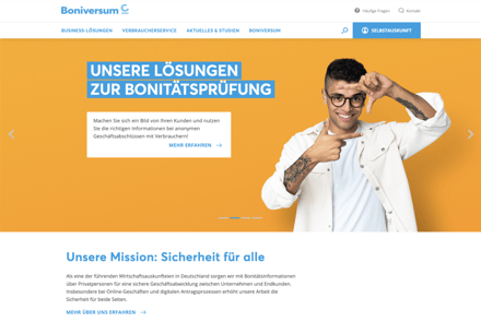 Boniversum | Website Relaunch | SUNZINET