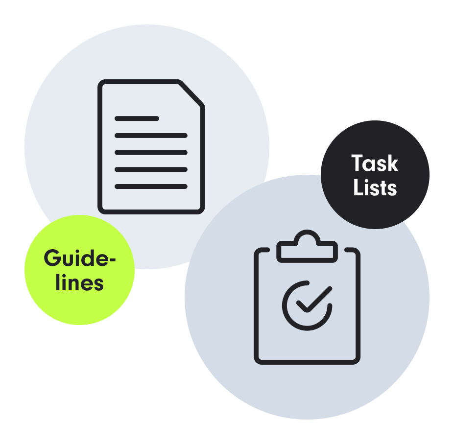Erstellung von Task Lists und Guidelines durch SUNZINET
