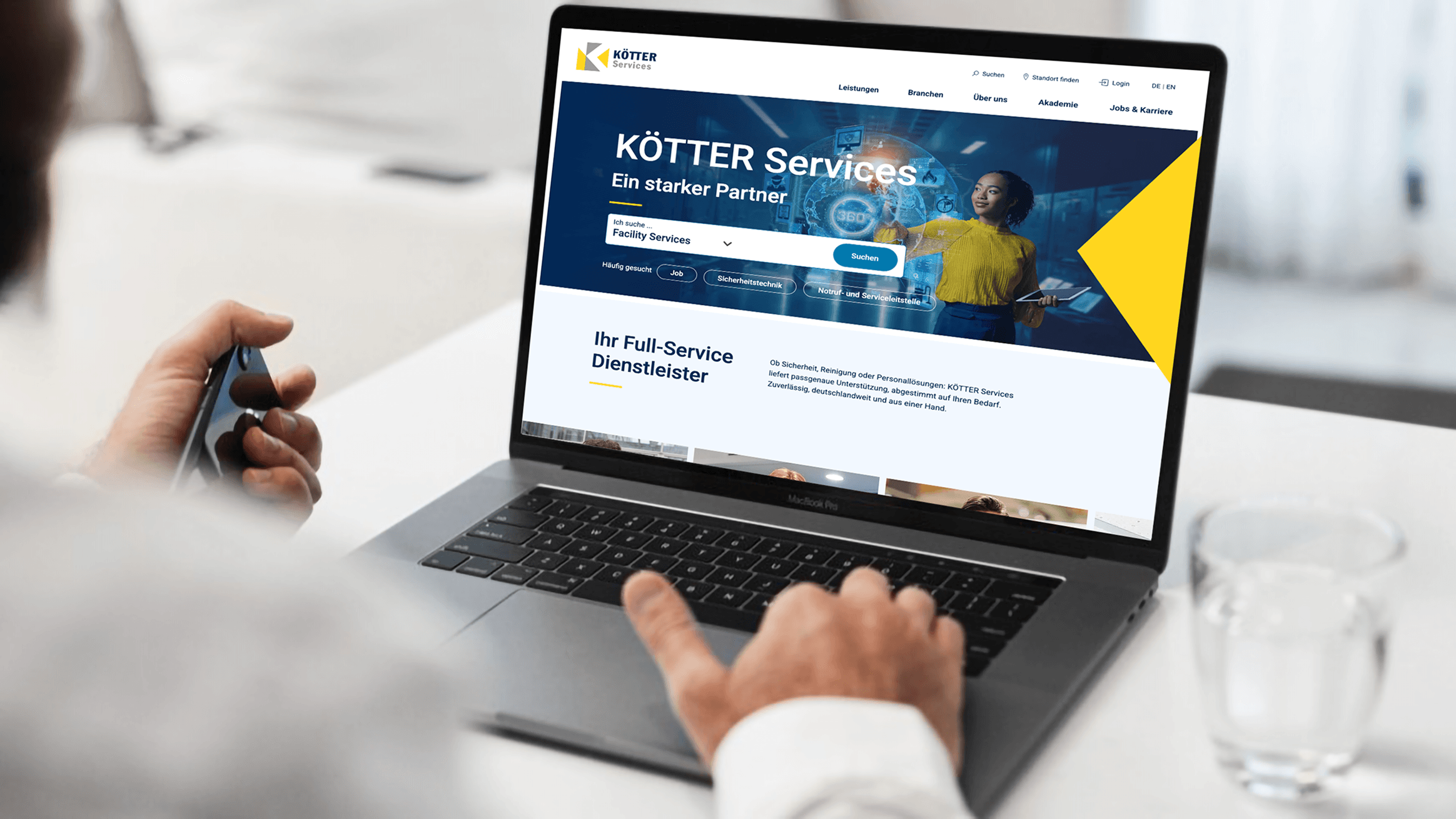 Modern Website Relaunch for KÖTTER Services – SUNZINET Digital Agency