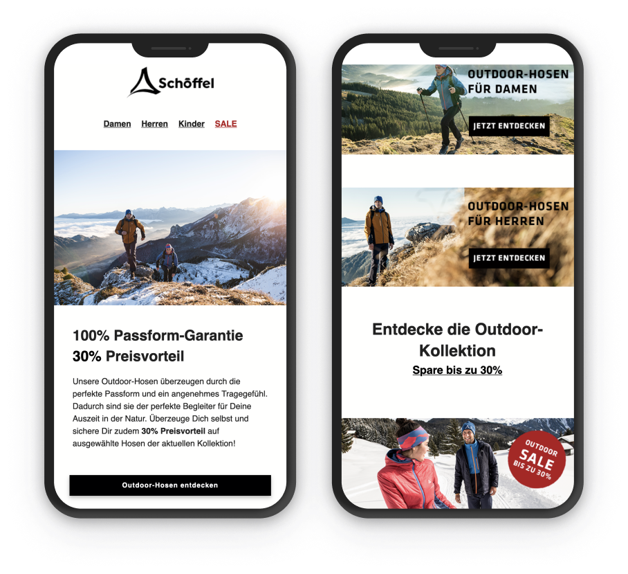 Schöffel Kundenprojekt - Digitalagentur für Salesforce Marketing Cloud Implementierung