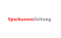Kundenlogo der Digitalagentur SUNZINET - Logo der Sparkassen Zeitung in Rot und Grau