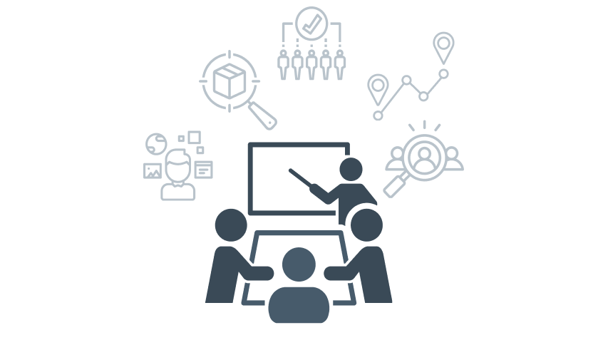 Infografic representing: streamlined access, improved inquiry process and robust tracking features