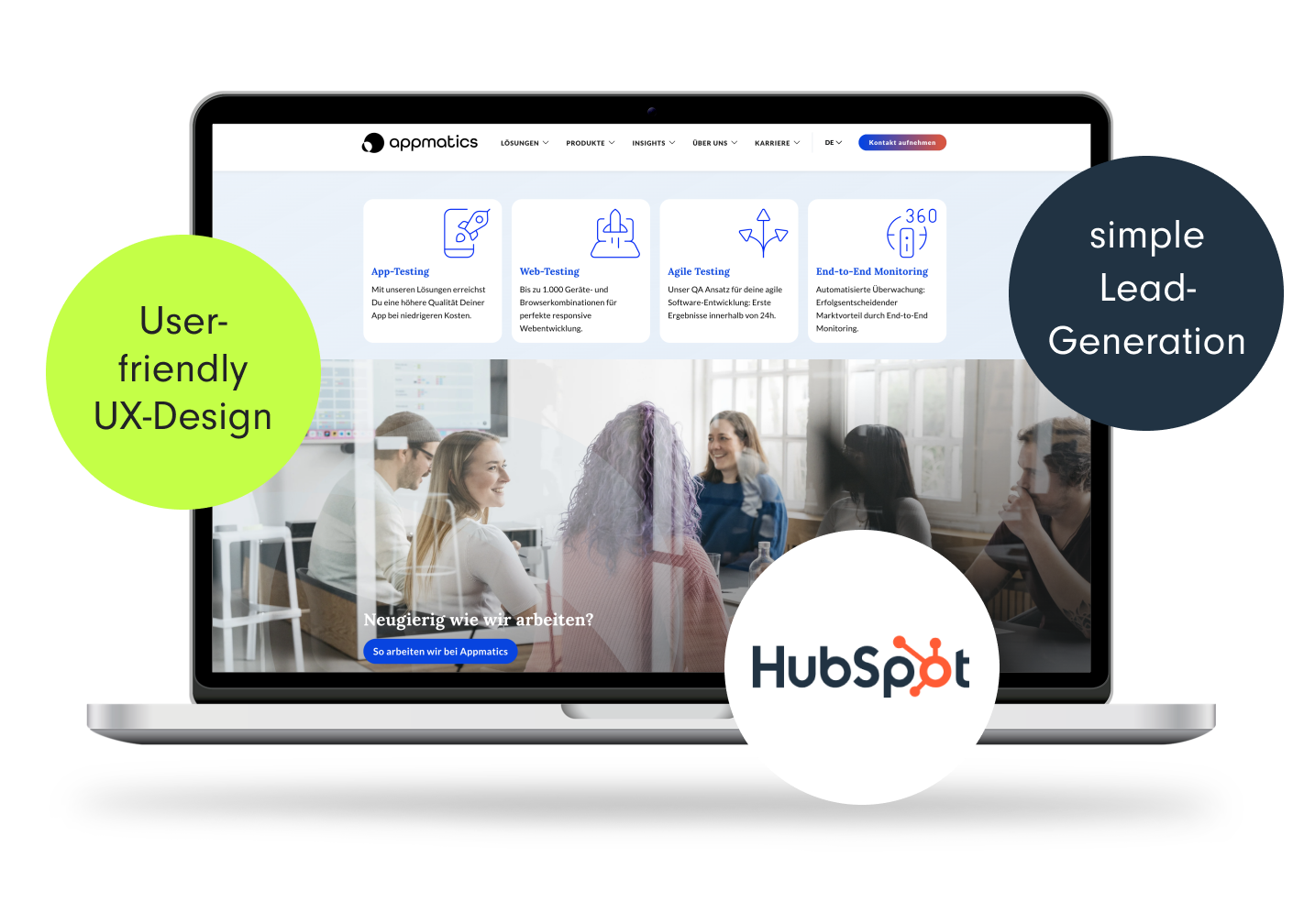 Appmatics - Website Relaunch HubSpot - Digitalagentur SUNZINET