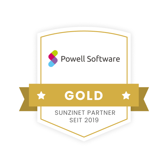 SUNZINET als Powell Agentur ist Powell Software Gold Partner