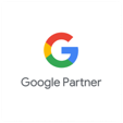 Das Google Partner Logo mit den Farben rot, gelb, grün und blau - Digitalagentur für Digital Marketing und Strategie - SUNZINET