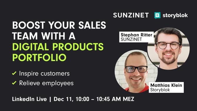 LinkedIn Live Event: Boost your sales with a digital product portfolio