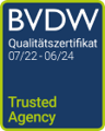 BVDW Quality certificate - Full Service B2B E-commerce Agency SUNZINET