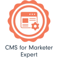 Certified HubSpot CMS for marketers Badge - b2b leadgenerierung agentur SUNZINET