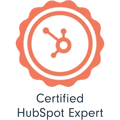 Certified HubSpot Expert Badge - b2b leadgenerierung agentur SUNZINET