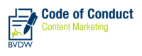 BVDW Code of Conduct badge - Digitalagentur für Content Management SUNZINET