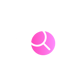 White icon of the planet Earth with location marked on top and a magnifying glass. In the bottom right corner there is a small, decorative pink dot | AI Infrastructure SUNZINET