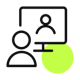 Männchen, das vor einem Monitor sitzt, in dem ein anderes Männchen zu sehen ist_Intranet Implementierung von SUNZINET