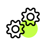 Gears symbolizing automated workflows | Mautic Agency SUNZINET