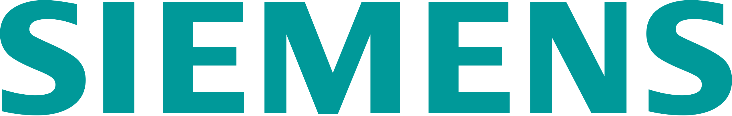 Customer logo Siemens written in green - Full service Digital Agency SUNZINET