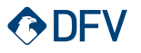 Das Kundenlogo der Digitalagentur SUNZINET - DFV-Logo in blau