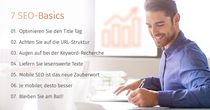 Grafik SEO-Basics zusammengefasst
