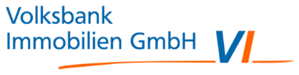 Kundenlogo Volksbank Immobilien GmbH blaue/orange - Digitalagentur SUNZINET