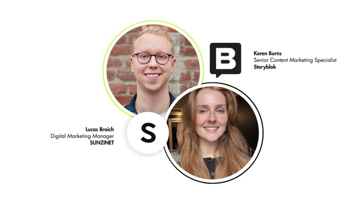 Lucas Broich SUNZINET and Keren Burns Storyblok_GEO in Online Marketing Strategy SUNZINET
