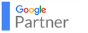 Das Google Partner Logo mit den Farben rot, gelb, grün und blau - Digitalagentur für Digital Marketing und Strategie - SUNZINET