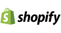 Shopify Logo in Schwarz & Grün: Shopify Partner Agentur: Digitalagentur für E-Commerce