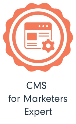 Certified HubSpot CMS for marketers Badge - HubSpot CRM Consulting and implementation Partner Agency
