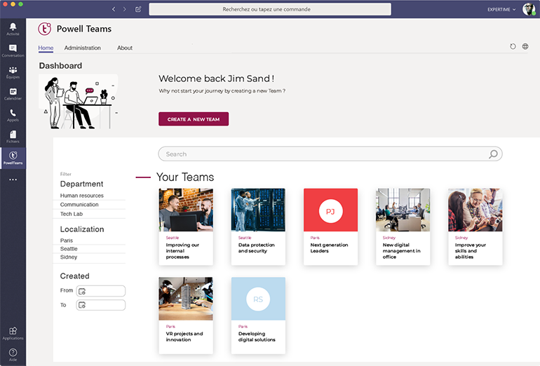 Powell Teams: Dashboard View ohne Adminrechte